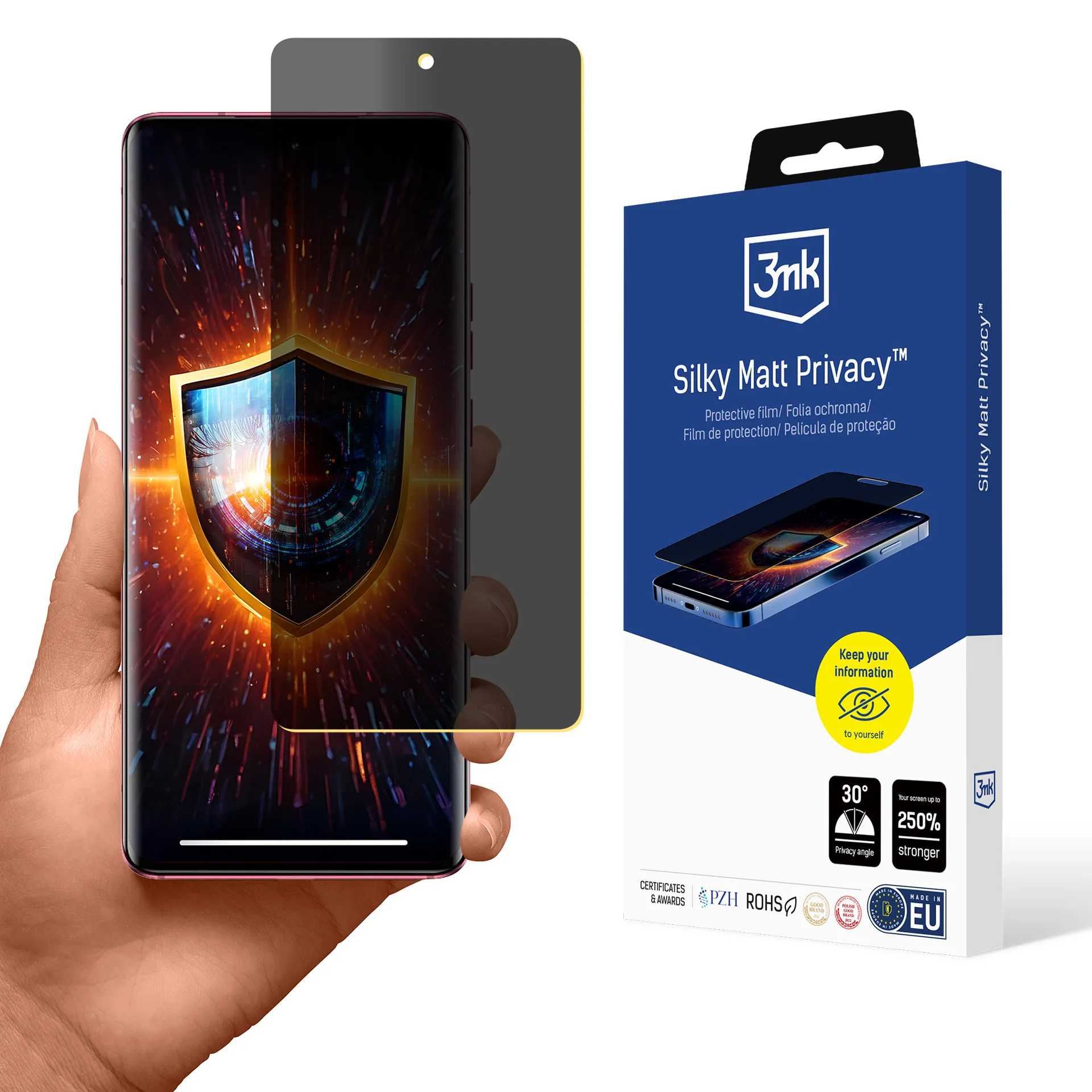 Privacy film for Motorola Edge 40 - 3mk Silky Matt Privacy
